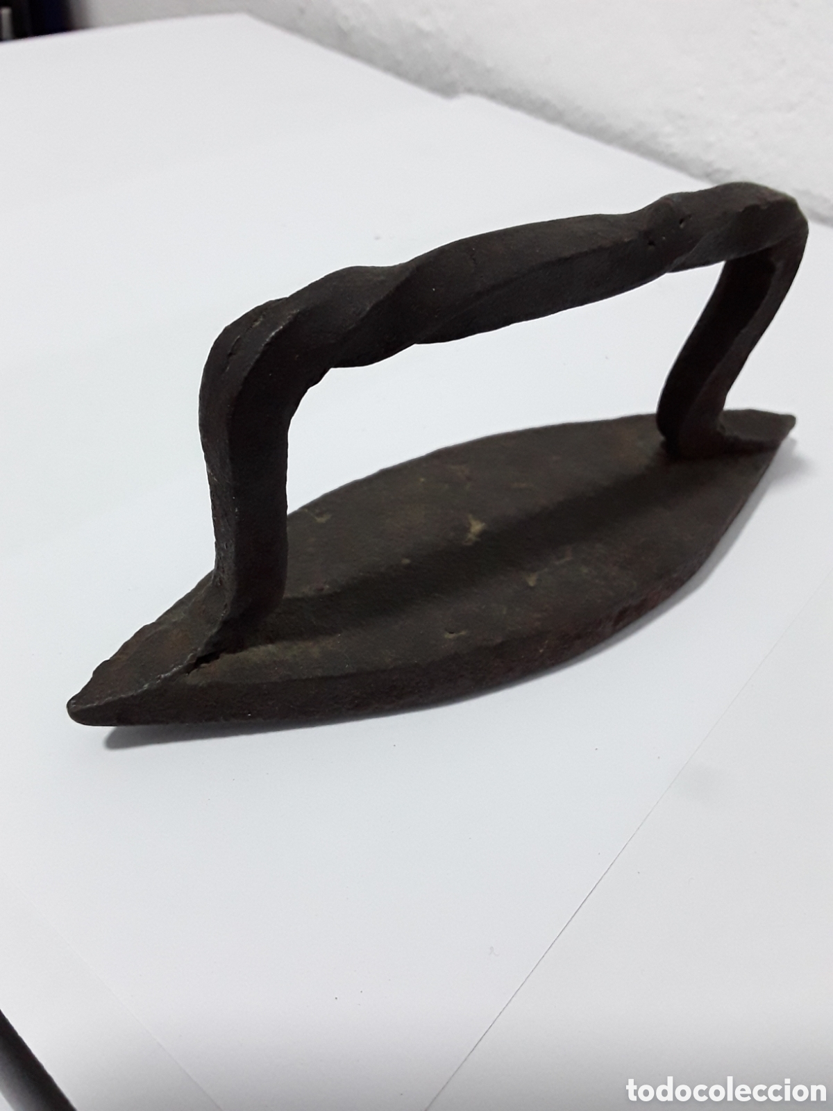 Antig&uuml;edades: Plancha peque&ntilde;a de forja - Foto 7