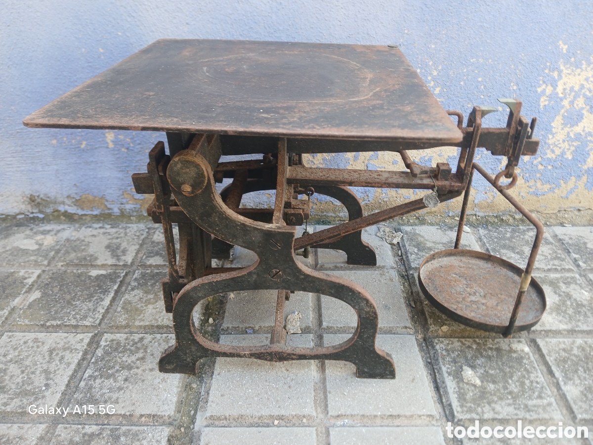 Antig&uuml;edades: ANTIGUA BASCULA CON JUEGO DE PESAS. - Foto 7
