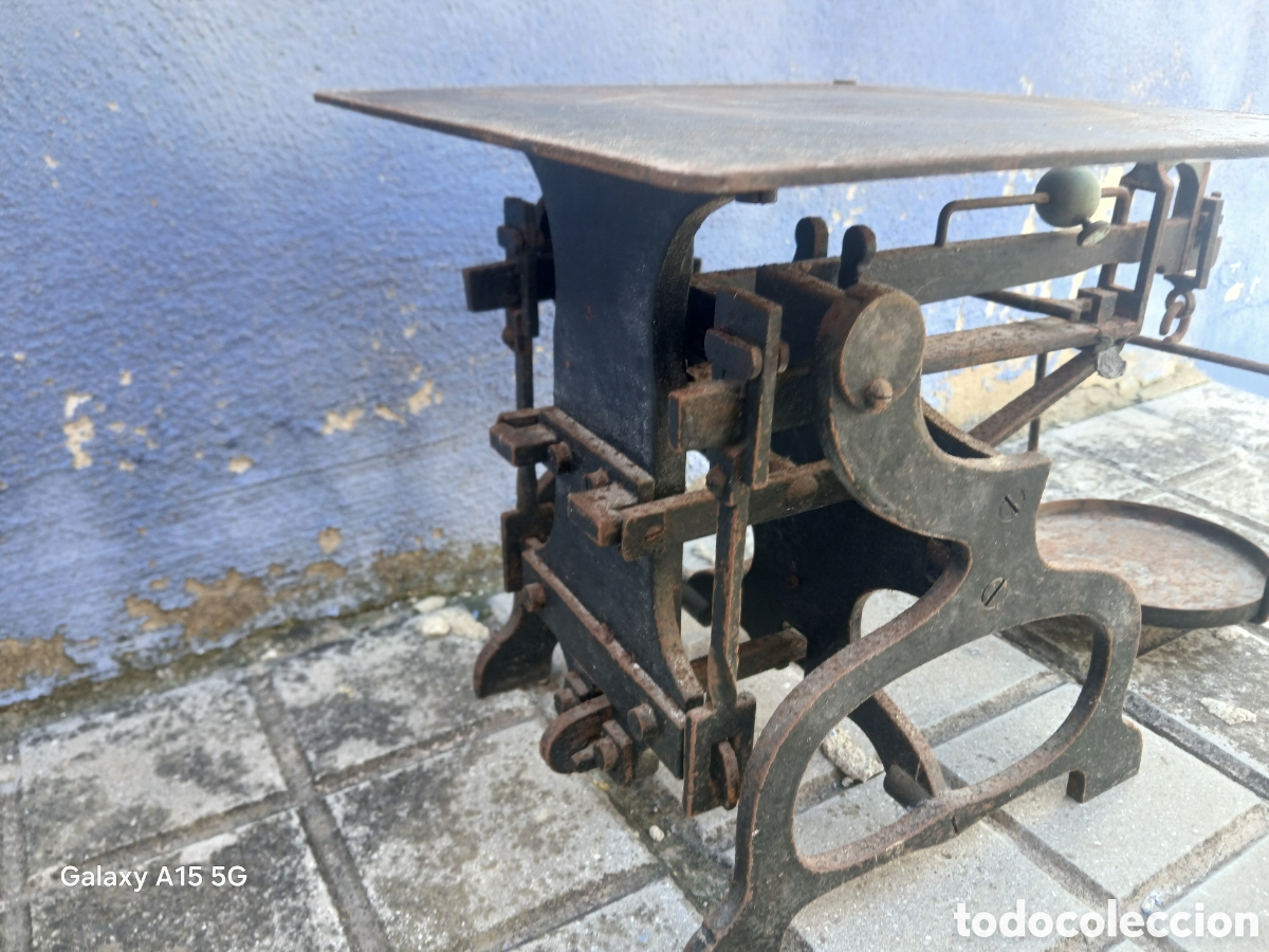 Antig&uuml;edades: ANTIGUA BASCULA CON JUEGO DE PESAS. - Foto 8