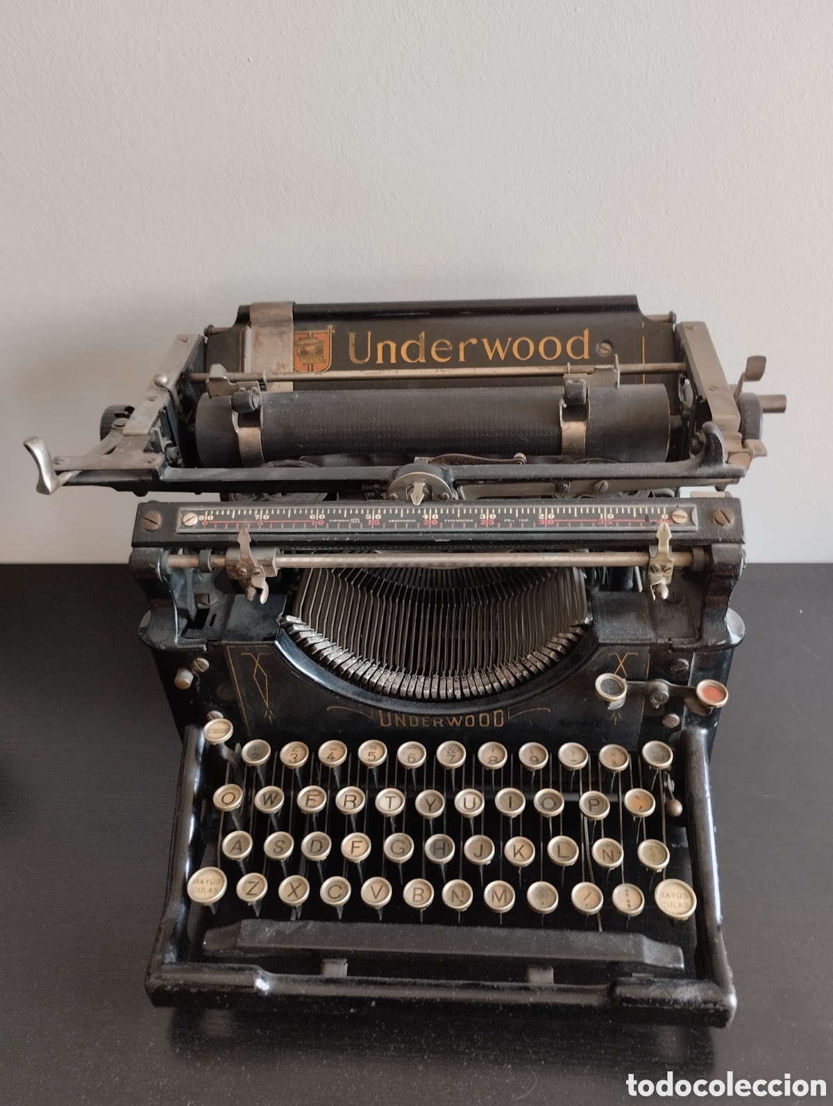 Antig&uuml;edades: Maquina escribir underwood. - Foto 2