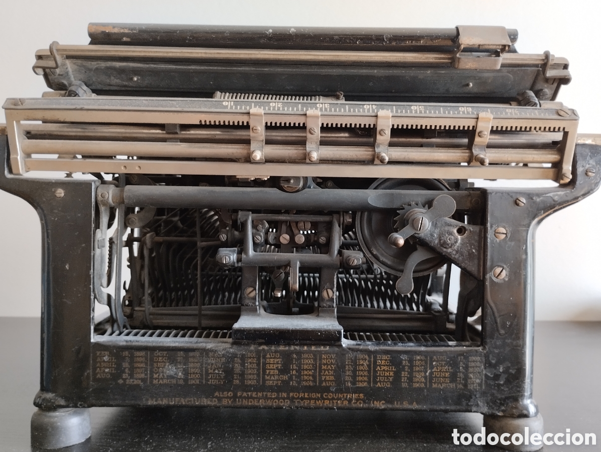 Antig&uuml;edades: Maquina escribir underwood. - Foto 7