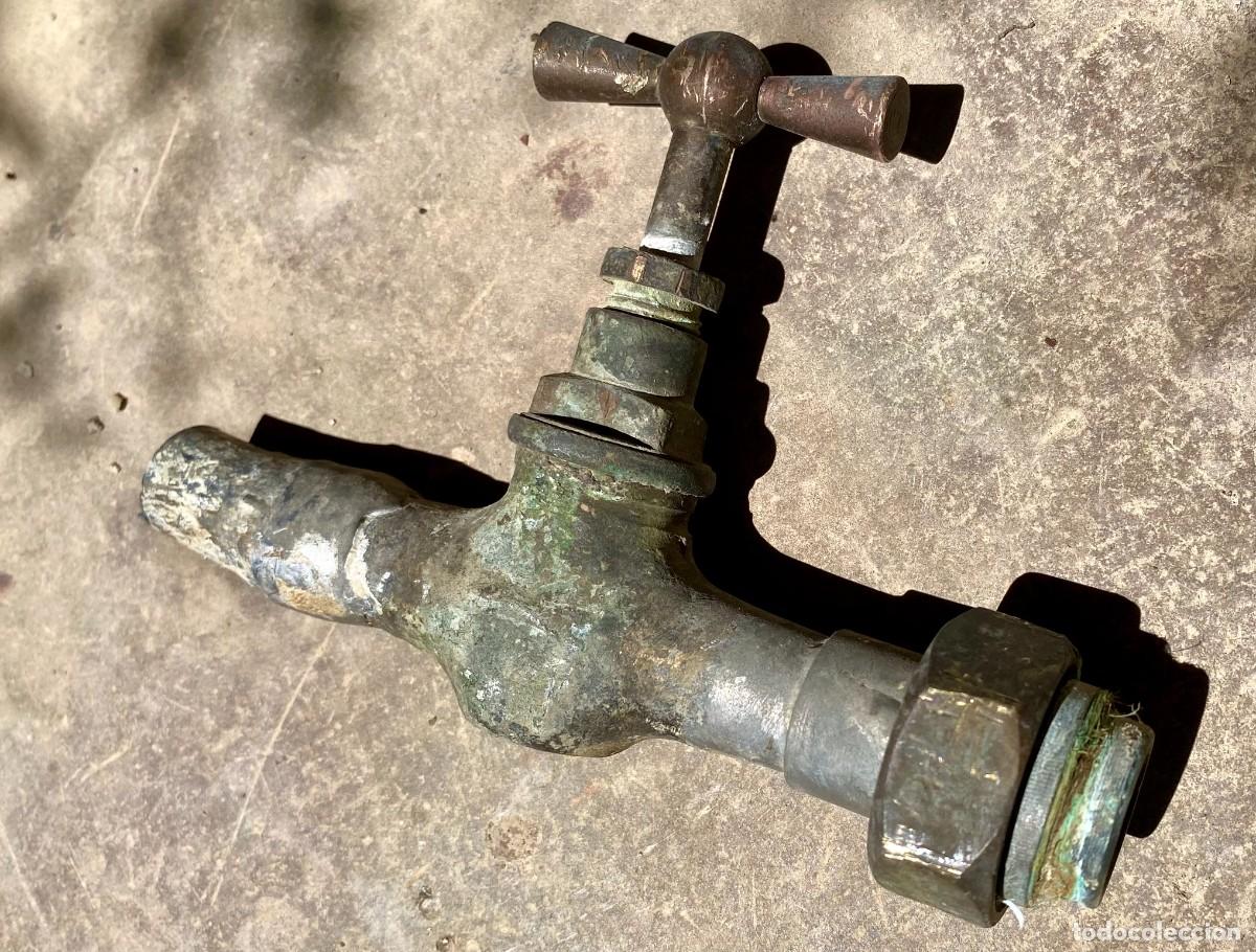 Antig&uuml;edades: STEAMPUNK - ANTIGUO GRIFO LLAVE DE PASO DEL AGUA EDIFICIO CONSTRUIDO EL 1936 - Foto 5