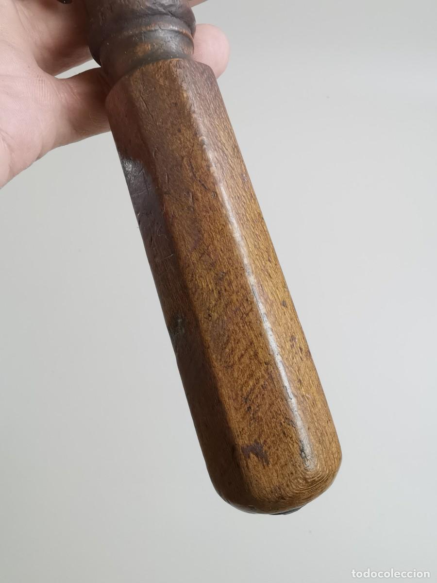 Antig&uuml;edades: LLAVE INGLESA MULTIUSOS MARTILLO - MANGO EN MADERA - Foto 6