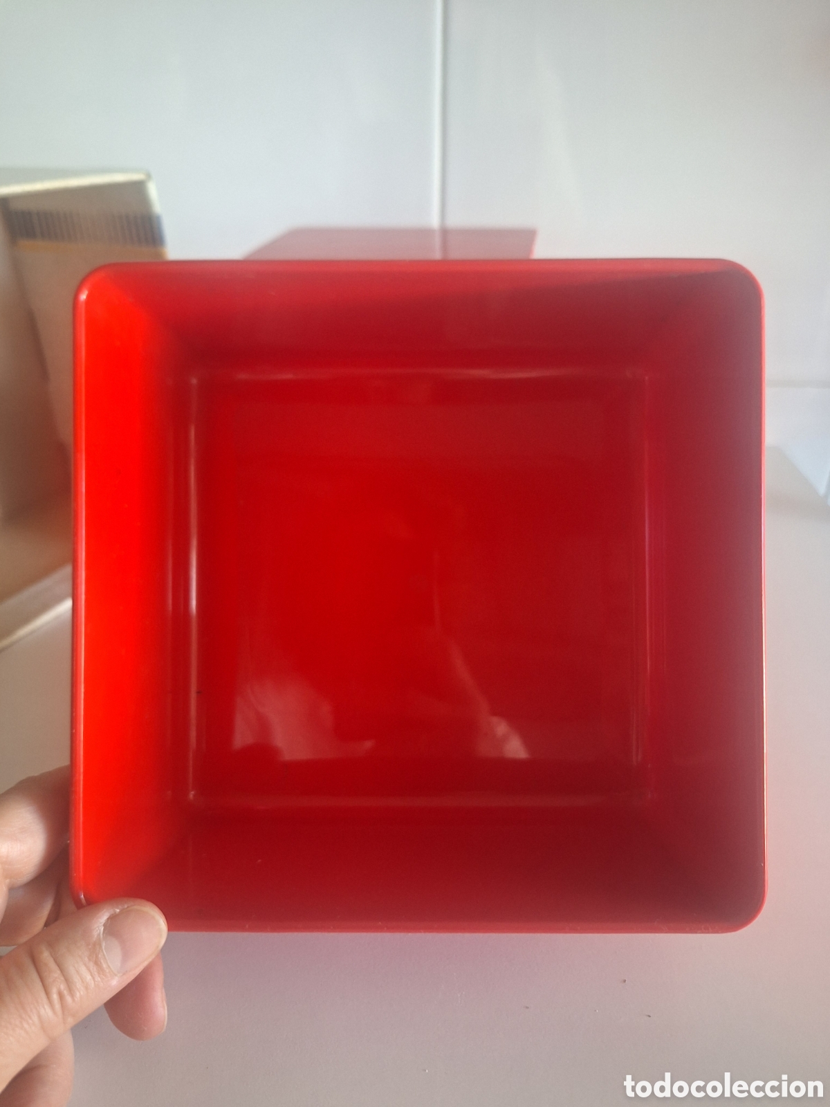 Antig&uuml;edades: Balanza de cocina antigua roja - Foto 5