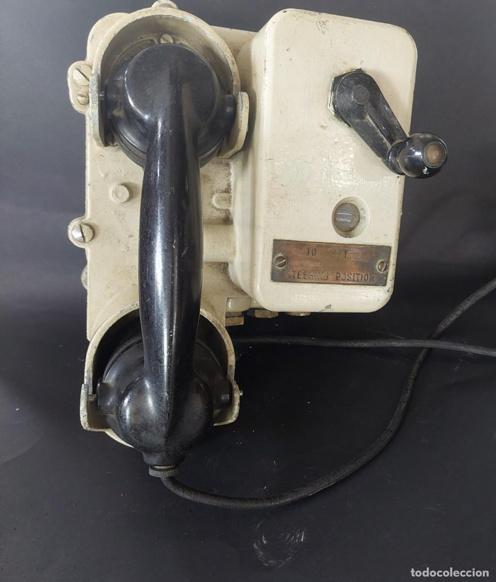 Tel&eacute;fonos: Antiguo tel&eacute;fono de barco. - Foto 3
