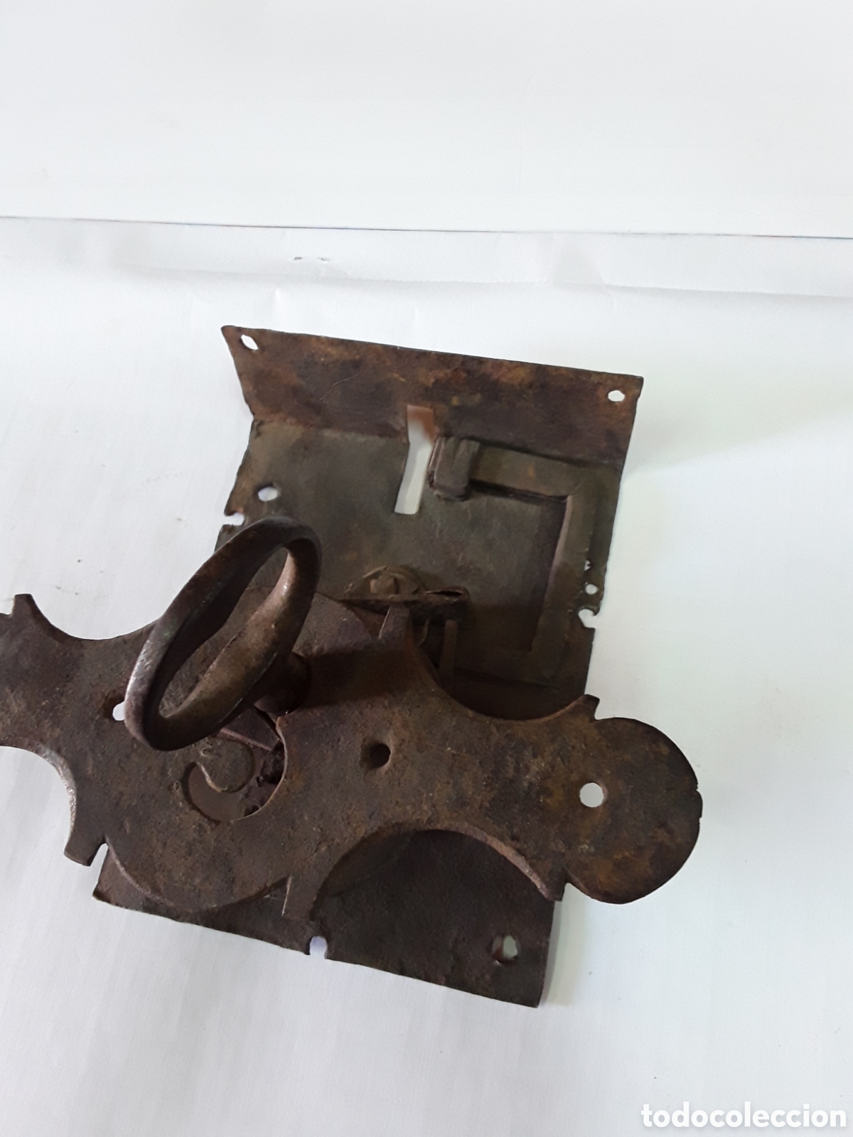 Antig&uuml;edades: Cerradura completa de arca en forja ( funcionando) - Foto 10