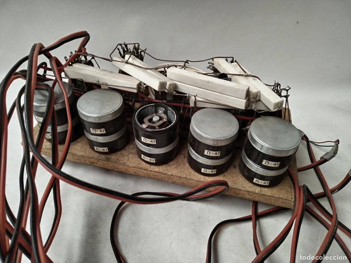 Antig&uuml;edades: CUADRO ANTIGUO DE CONDENSADORES - Foto 11