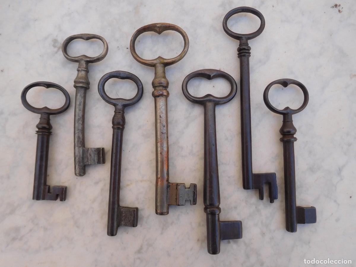Antig&uuml;edades: Lote de 7 llaves antiguas - Foto 5