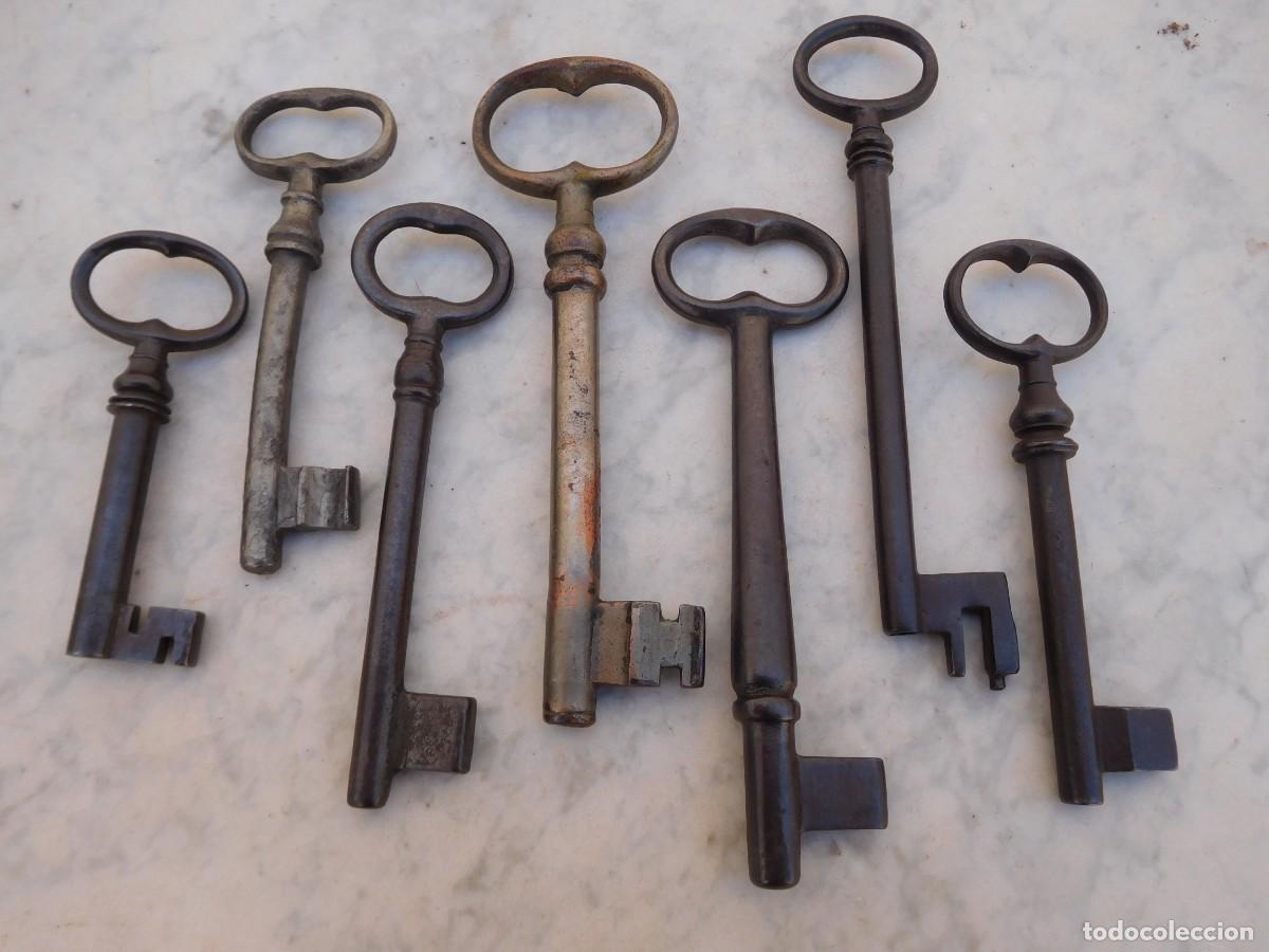 Antig&uuml;edades: Lote de 7 llaves antiguas - Foto 6