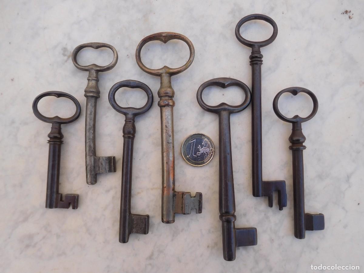 Antig&uuml;edades: Lote de 7 llaves antiguas - Foto 9