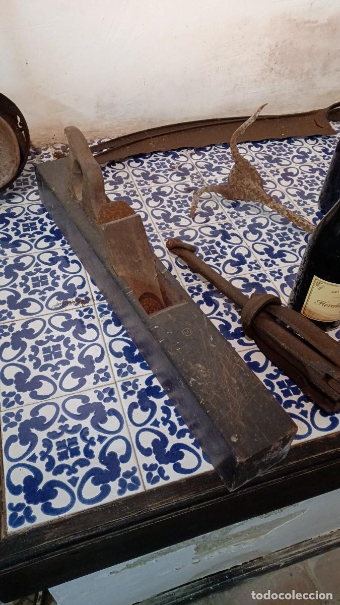 Antig&uuml;edades: cepillo de carpintero antiguo garlopa - Foto 3