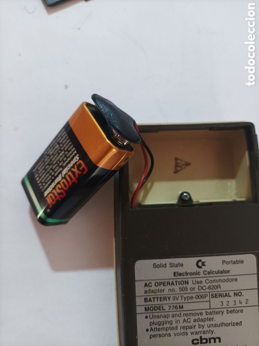 Antig&uuml;edades: CALCULADORA COMMODORE MOD 776M. SIN CABLEADO. FUNCIONANDO. - Foto 4