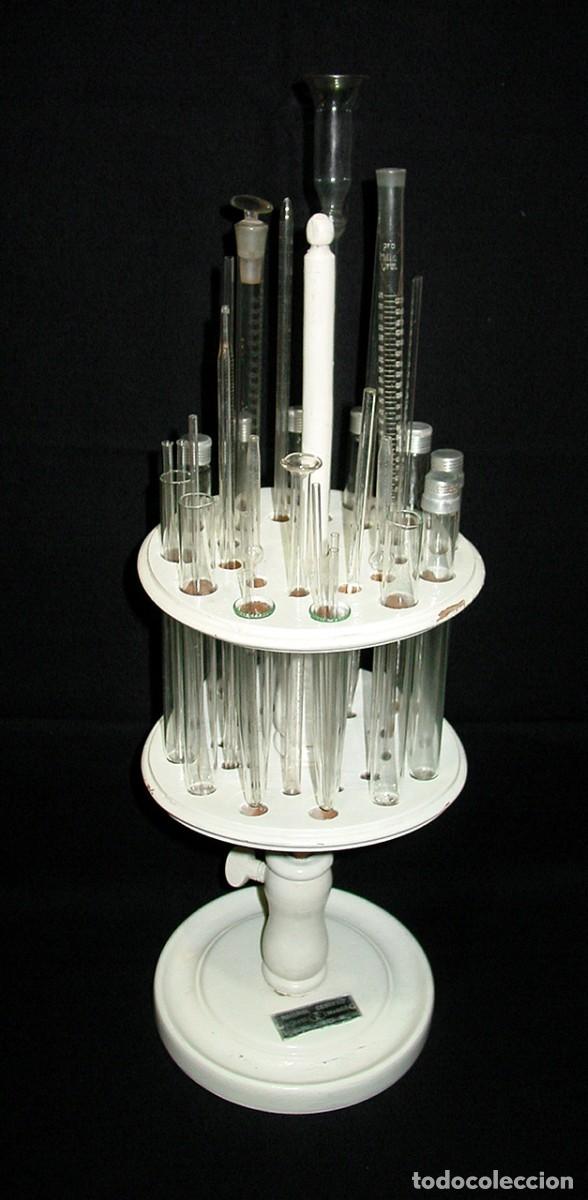 Antiques: LOTE LABORATORIO-FARMACIA-TARROS-PORCELANA-CRISTAL-GERINGUILLA-PIPETAS-PROBETAS-CAPSULA-SIGLO XIX-XX