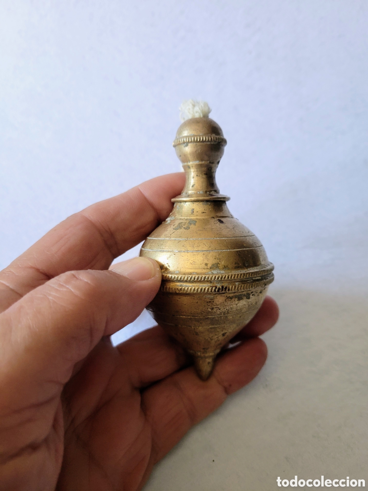 Antig&uuml;edades: ANTIGUA PLOMADA DE METAL - Foto 5