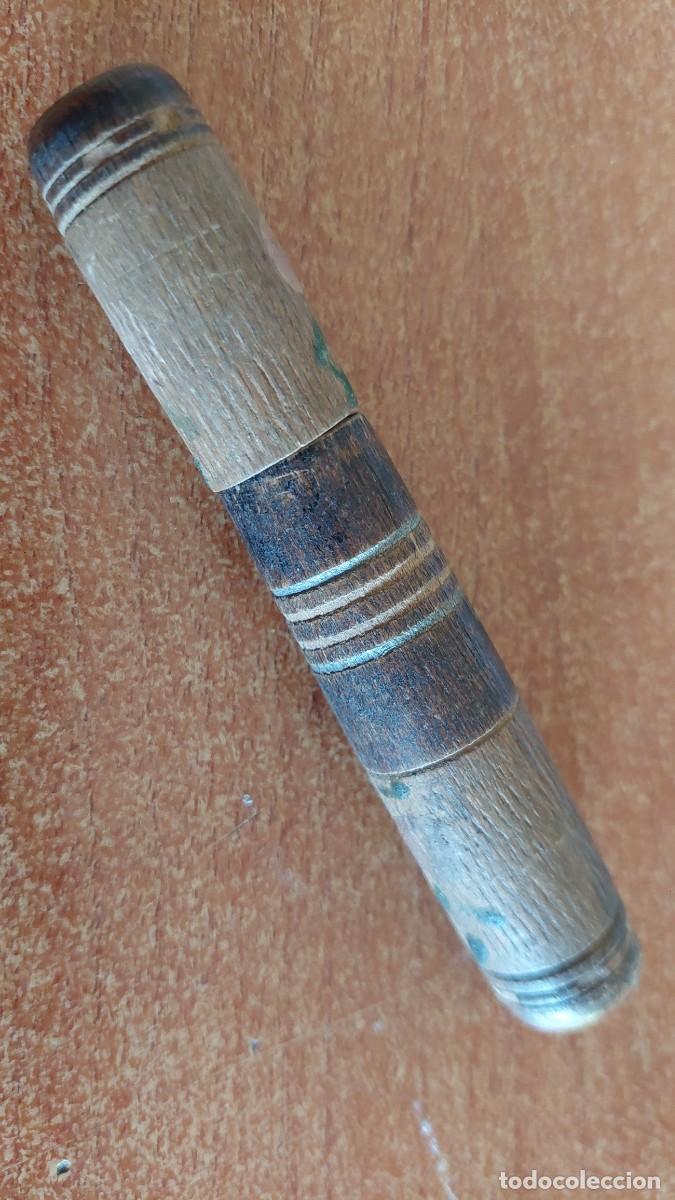 Antig&uuml;edades: Antiguo alfiletero madera haya - Foto 1