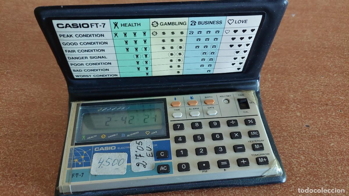 Antig&uuml;edades: Calculadora Casio FT 7 funciona raro modelo - Foto 1