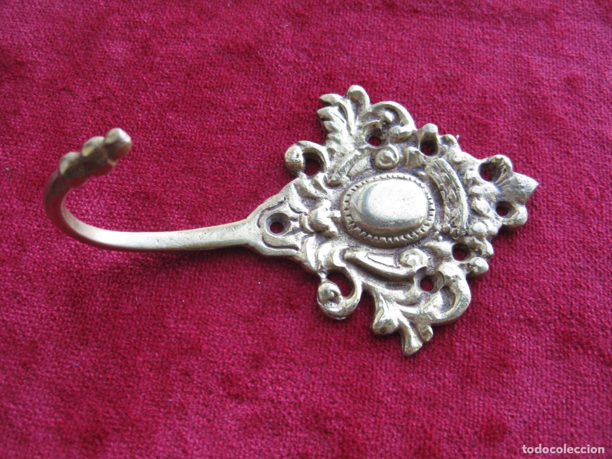 Antig&uuml;edades: PERCHA DE BRONCE INGLESA, PERFECTO ESTADO - Foto 1