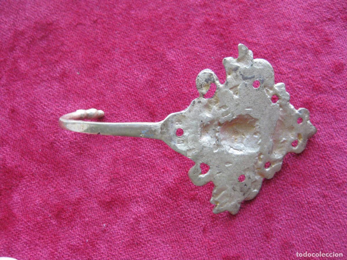Antig&uuml;edades: PERCHA DE BRONCE INGLESA, PERFECTO ESTADO - Foto 4