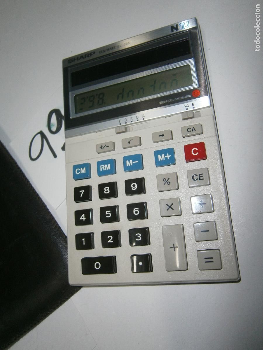Antig&uuml;edades: ANTIGUA CALCULADORA SHARP ELSEMATE EL-336 FUNCIONANDO - Foto 4