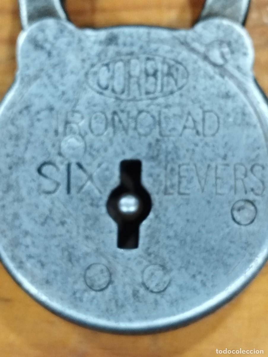 Antig&uuml;edades: CANDADO CORBIN IRONCLAD SIX LEVERS SON SU LLAVE. - Foto 3