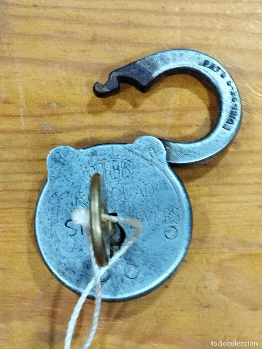 Antig&uuml;edades: CANDADO CORBIN IRONCLAD SIX LEVERS SON SU LLAVE. - Foto 4