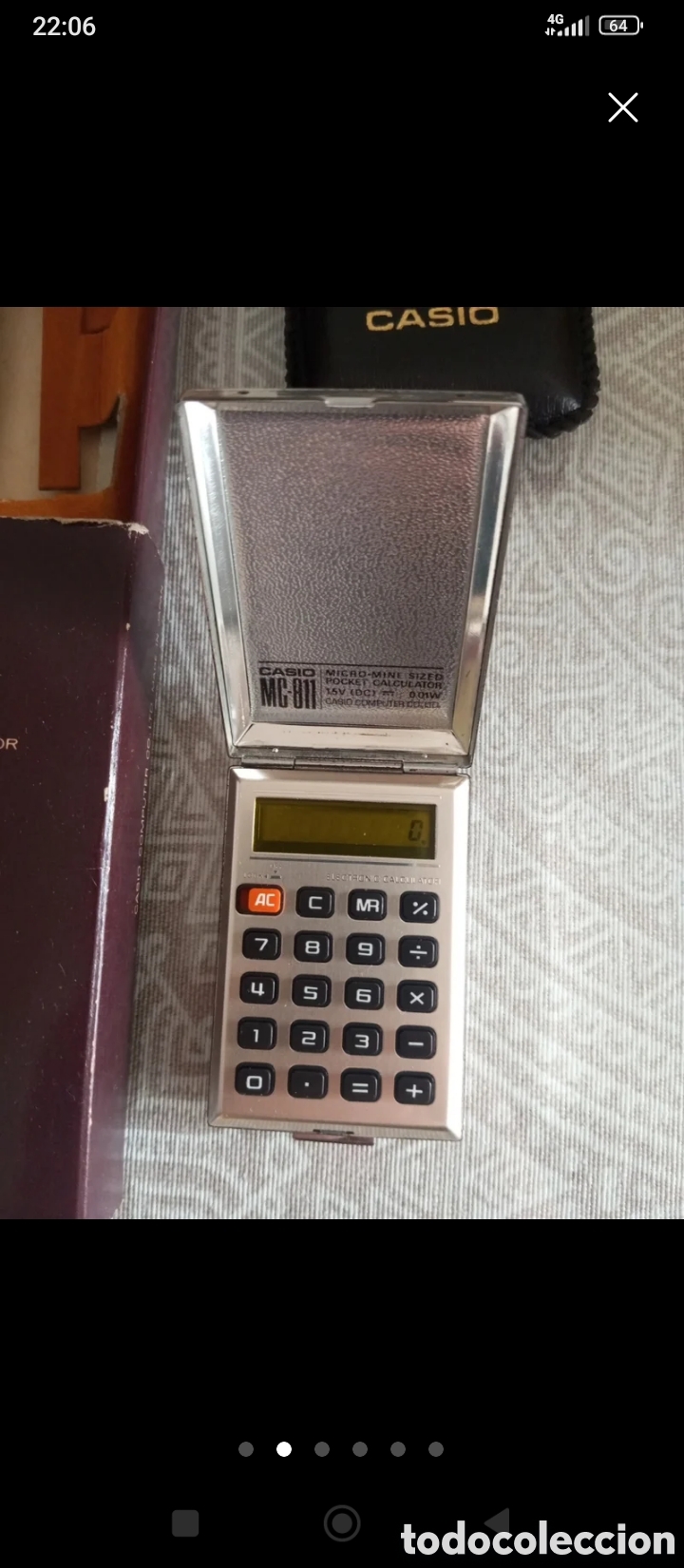 Antig&uuml;edades: Calculadora antigua Casio MC 811 - Foto 2