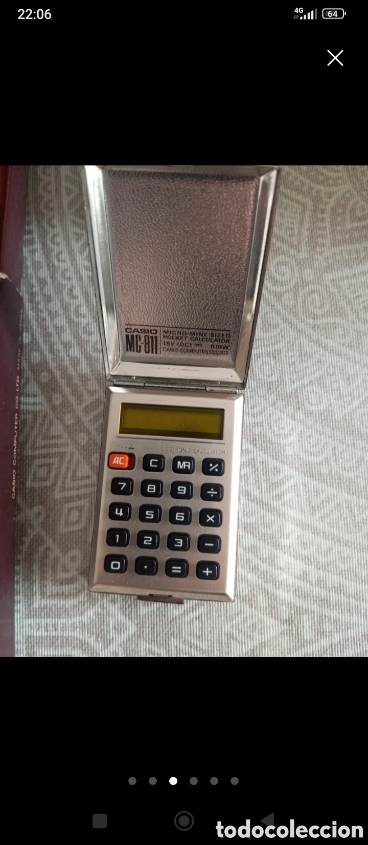 Antig&uuml;edades: Calculadora antigua Casio MC 811 - Foto 3