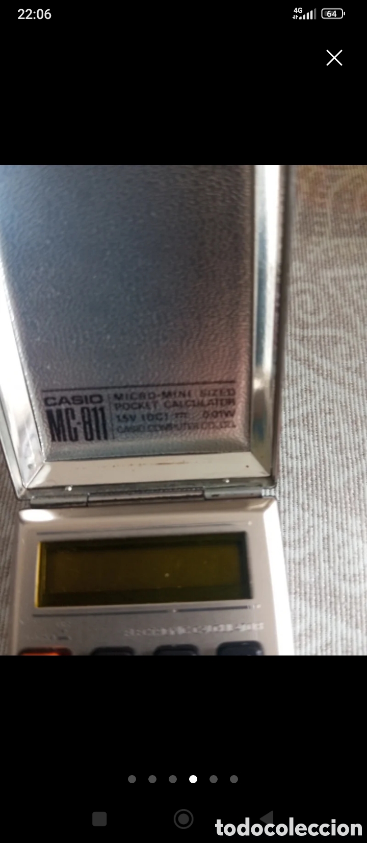 Antig&uuml;edades: Calculadora antigua Casio MC 811 - Foto 4