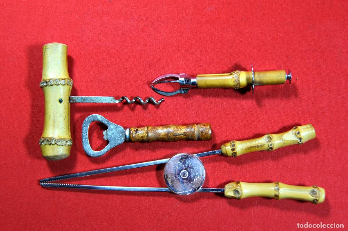 Antig&uuml;edades: Lote de piezas antiguas con mango de ca&ntilde;a - Foto 3