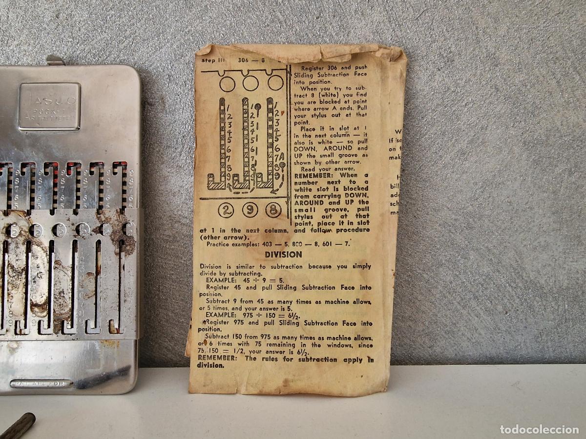 Antig&uuml;edades: ANTIGUA CALCULADORA DE BOLSILLO TASCO - Foto 2
