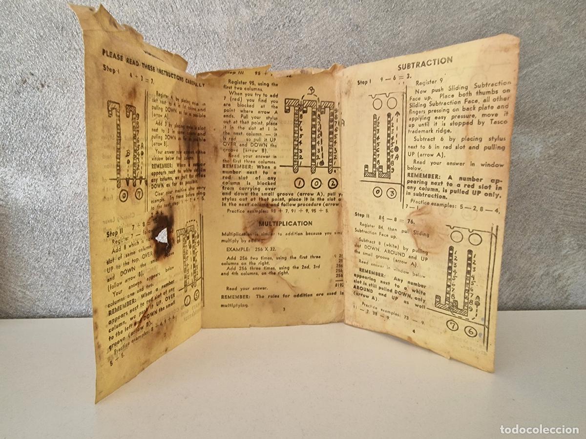 Antig&uuml;edades: ANTIGUA CALCULADORA DE BOLSILLO TASCO - Foto 8
