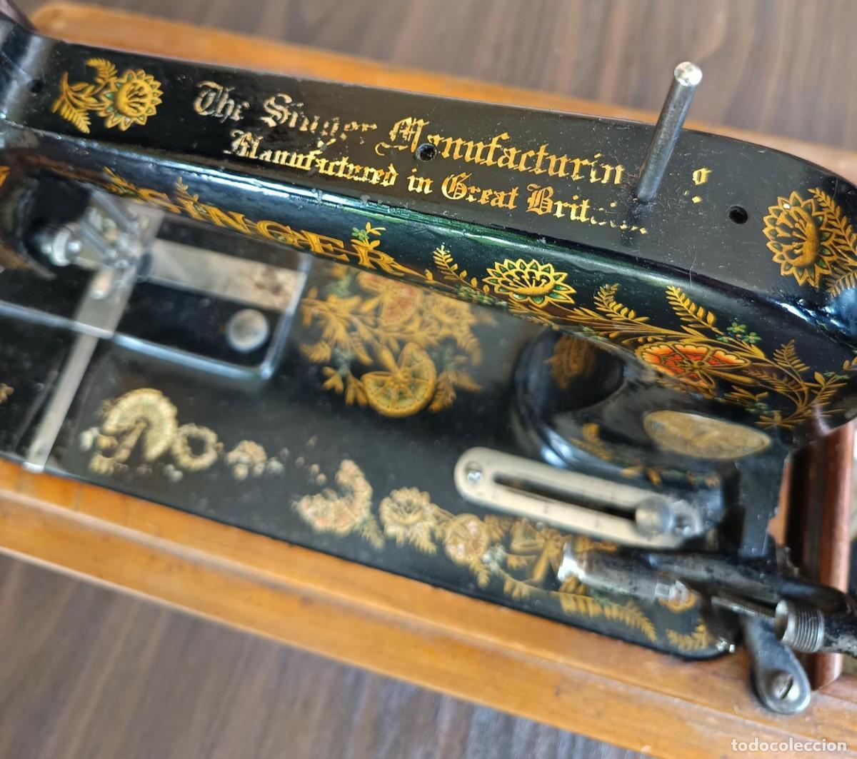 Antig&uuml;edades: M&Aacute;QUINA DE COSER CIRCA 1900 - Foto 5