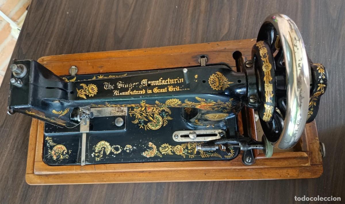 Antig&uuml;edades: M&Aacute;QUINA DE COSER CIRCA 1900 - Foto 7