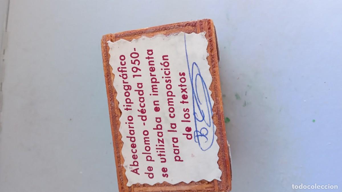 Antig&uuml;edades: IMPRENTA CAJITA LETRAS DE PLOMO, Ref 8R - Foto 8