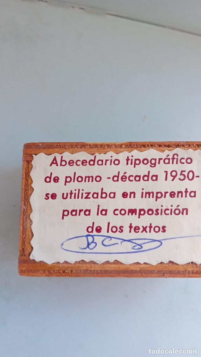 Antig&uuml;edades: IMPRENTA CAJITA LETRAS DE PLOMO, Ref 8C - Foto 8