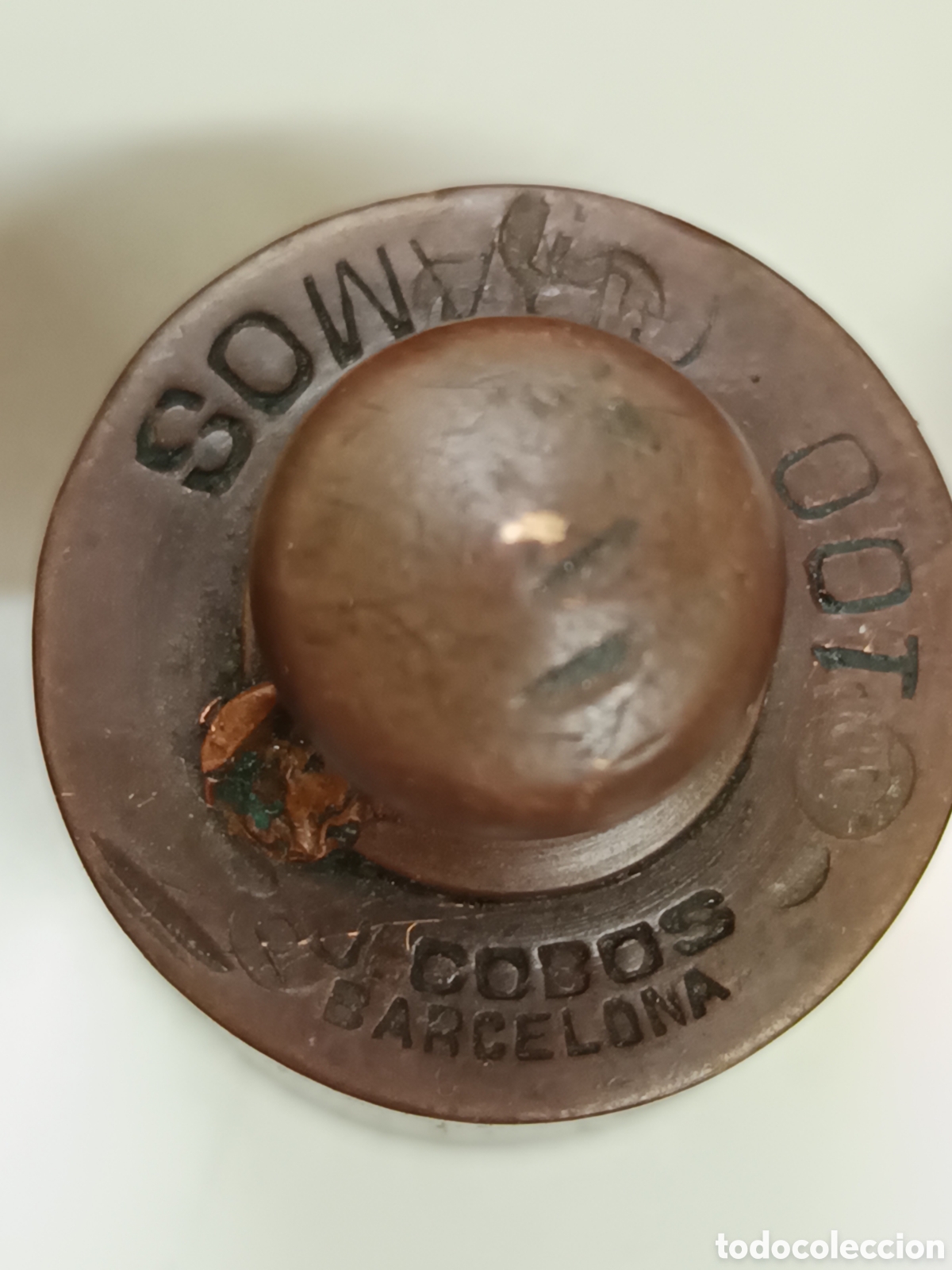 Antig&uuml;edades: Taco de pesas J.Cobos Barcelona 500gr - Foto 3