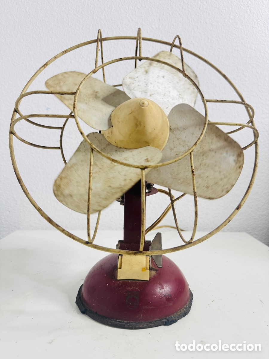 Antig&uuml;edades: Philips Ventilador Vintage 1960 - Foto 4