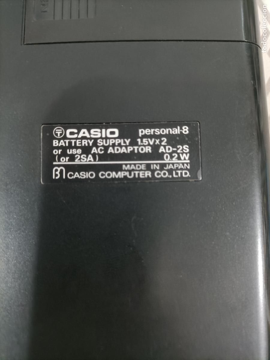 Antig&uuml;edades: Antigua calculadora Casio personal-8 - Foto 3