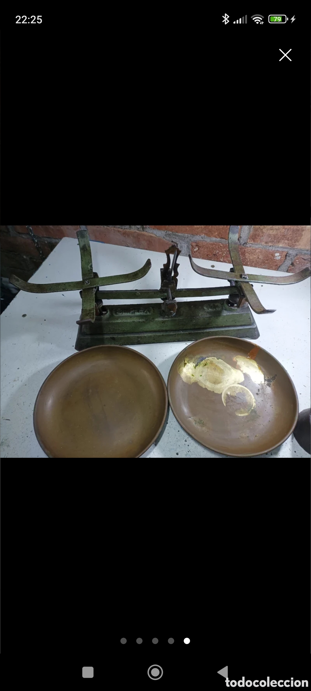 Antig&uuml;edades: Antigua balanza Simplex 5kgs - Foto 5