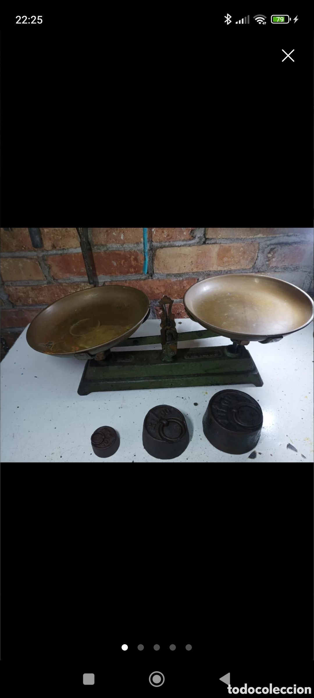 Antig&uuml;edades: Antigua balanza Simplex 5kgs - Foto 1