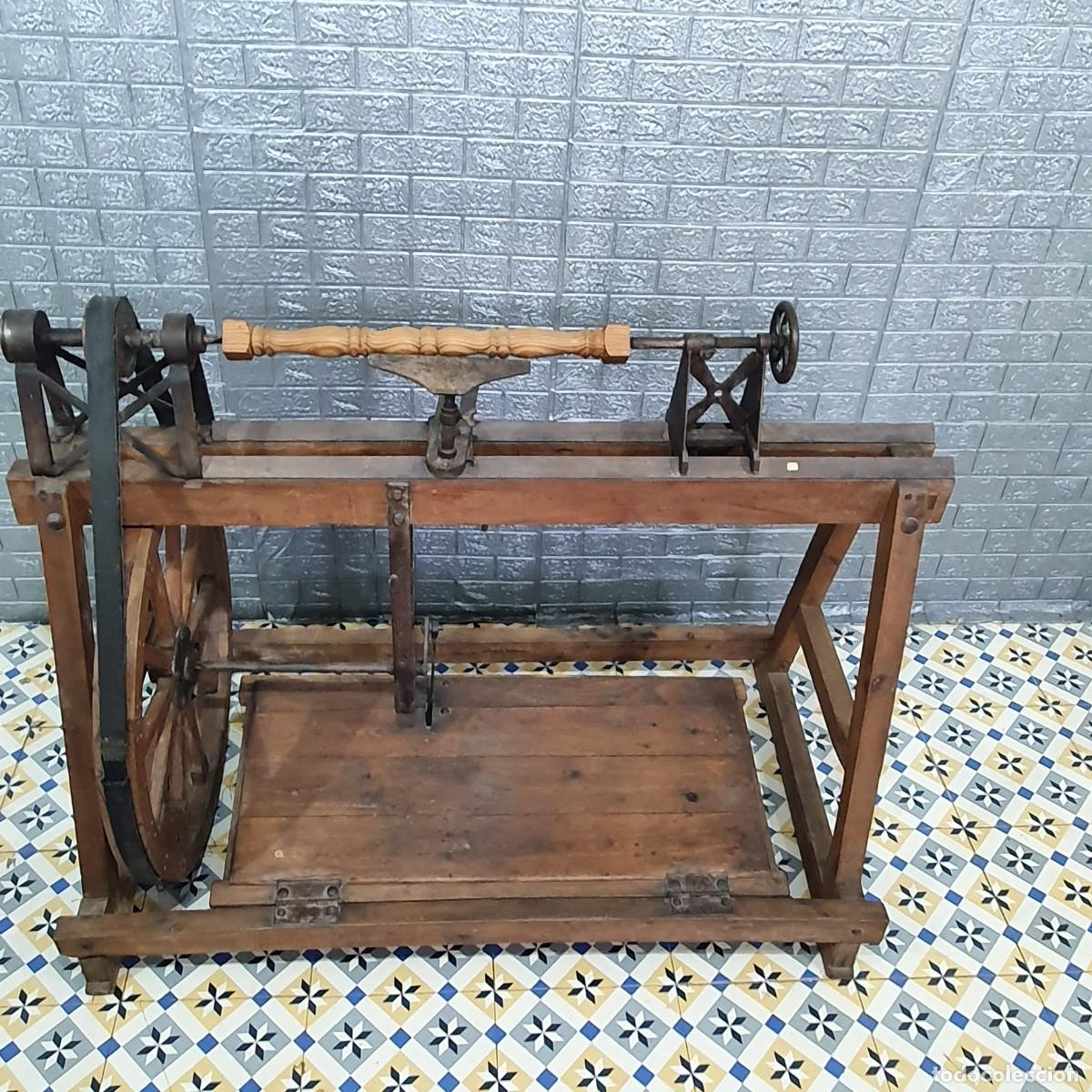 Antig&uuml;edades: Antiguo banco de tornero - Foto 5