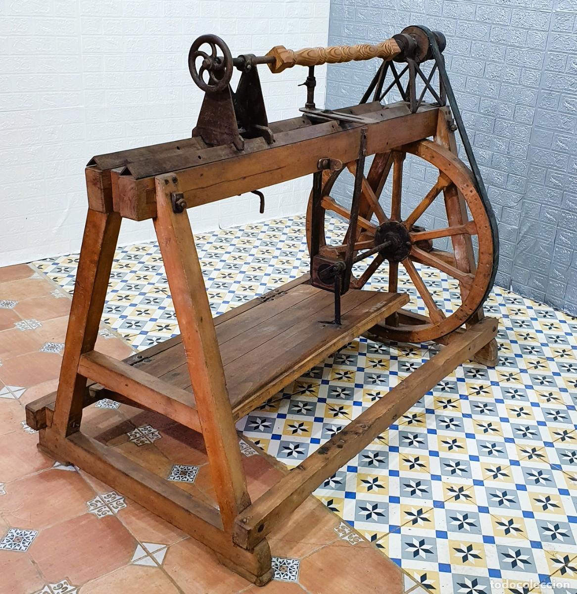 Antig&uuml;edades: Antiguo banco de tornero - Foto 6
