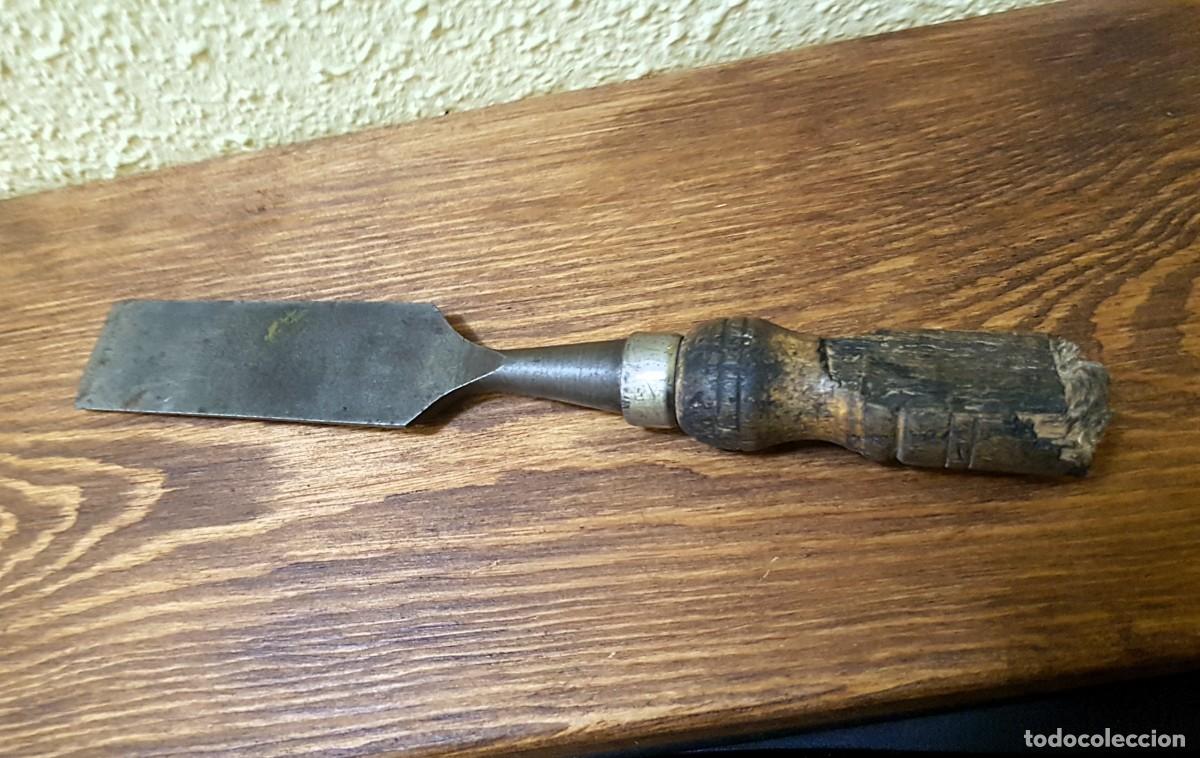 Antig&uuml;edades: ANTIGUO FORMON DE CARPINTERO 22 CM. - Foto 4