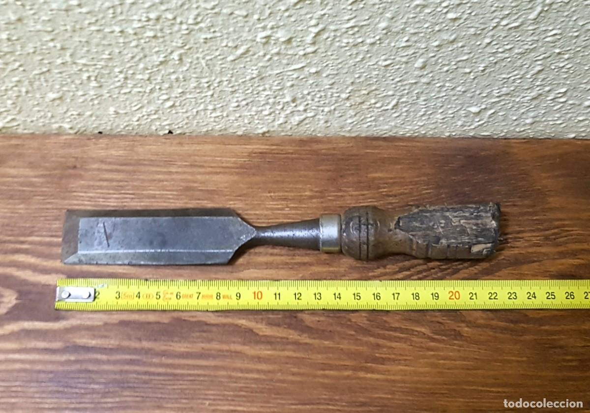 Antig&uuml;edades: ANTIGUO FORMON DE CARPINTERO 22 CM. - Foto 5