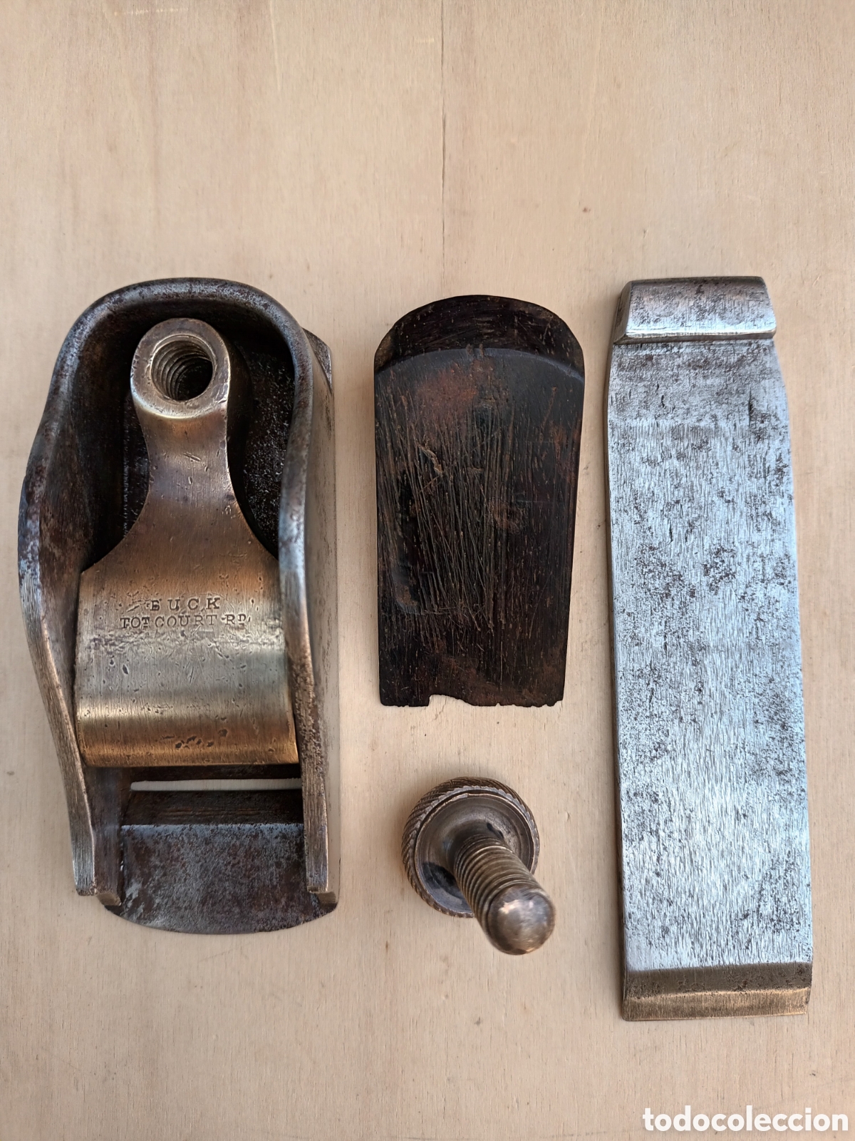 Antig&uuml;edades: Cepillo de carpintero, luthier Buck, s.XIX. - Foto 2