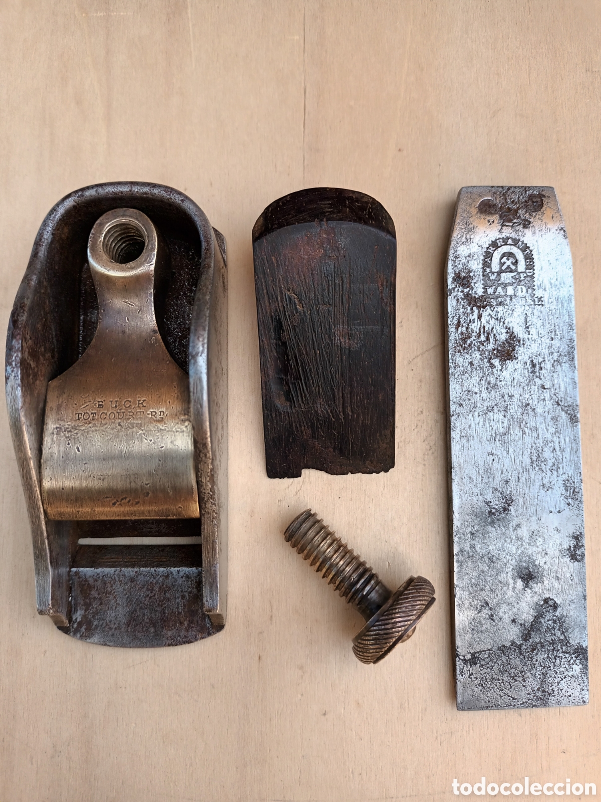 Antig&uuml;edades: Cepillo de carpintero, luthier Buck, s.XIX. - Foto 9