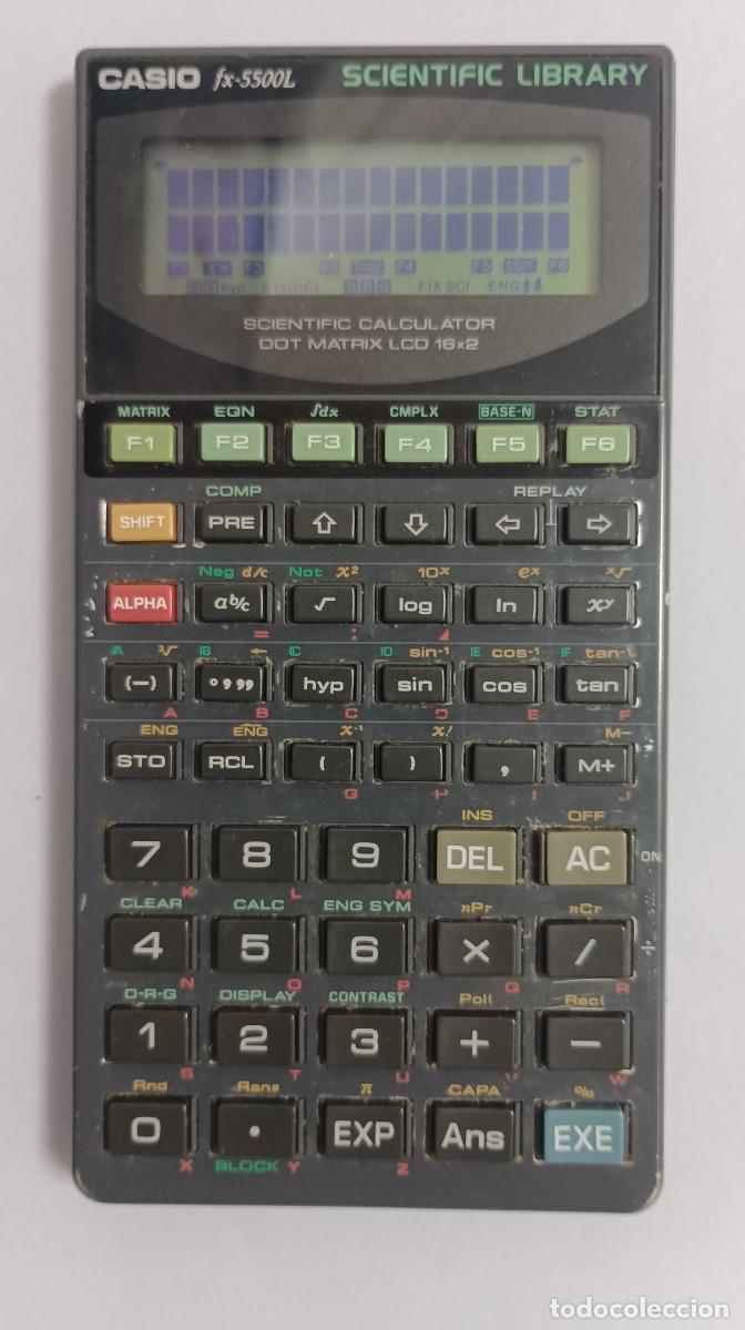 Antig&uuml;edades: Calculadora Casio fx-5500L Cient&iacute;fica - Foto 3