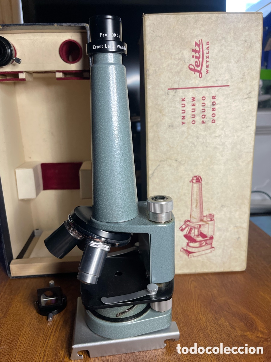 Antig&uuml;edades: MICROSCOPIO MODULAR UNIVERSAL LEITZ PRADO - Foto 2