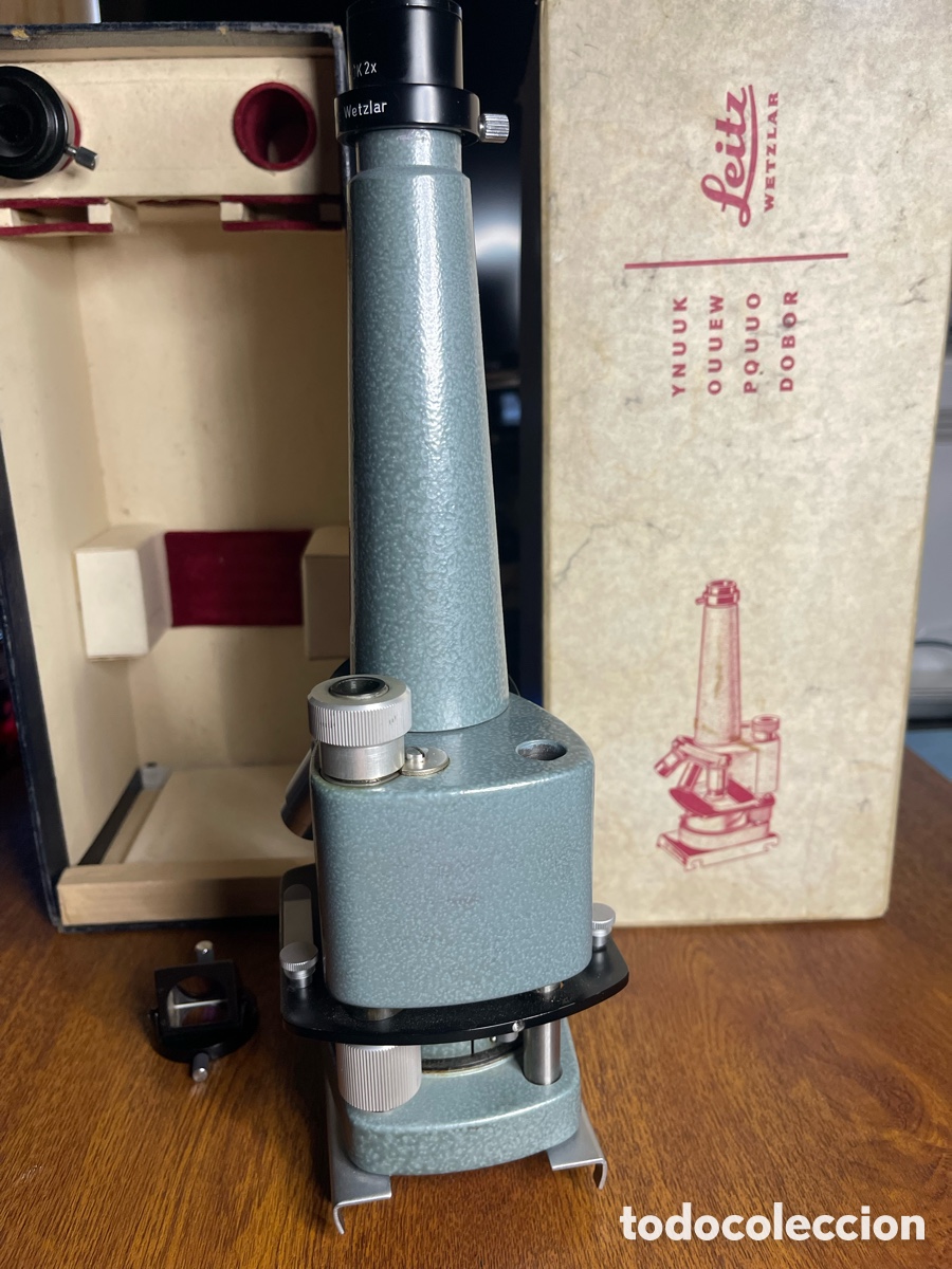 Antig&uuml;edades: MICROSCOPIO MODULAR UNIVERSAL LEITZ PRADO - Foto 3