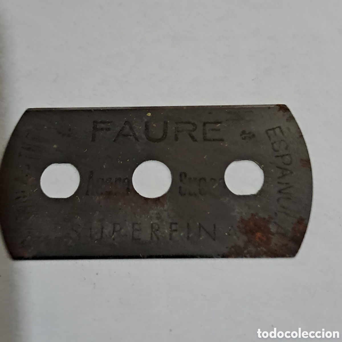 Antig&uuml;edades: FAURE, HOJA DE AFEITAR SUPERFINA. - Foto 2